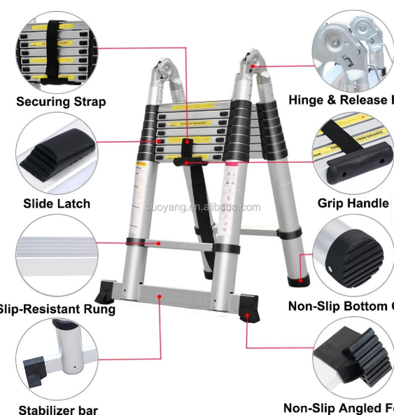 Heavy Duty Telescopic Extension Ladder