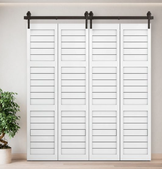 Double Sliding Barn Door Hardware Kit