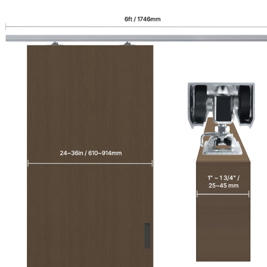 Heavy Duty Sliding Door Roller Kit