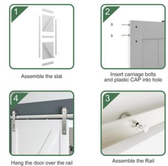 Premium Sliding Barn Door Hardware Kit