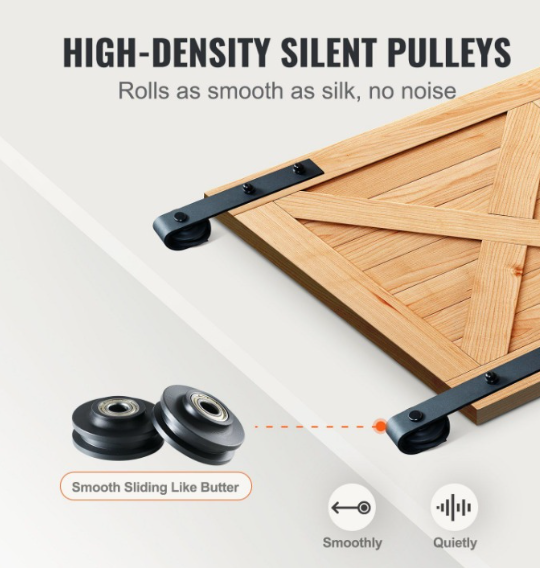 Heavy Duty Sliding Barn Door Hanger Kit